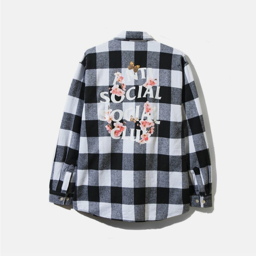 anti social social club kkoch white flannel